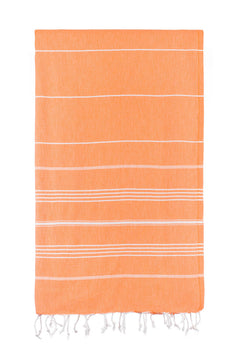 Turkish Towel Co Orange Classic Original Turkish Towel