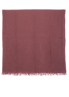 Waffle Maroon Turkish Towel