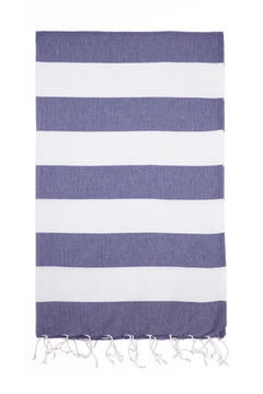 Turkish Towel Co Navy & White 100% Cotton Buy Turkish Towel Online