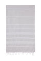 Turkish Towel Co Silver Grey 100% Cotton Turkish Towel