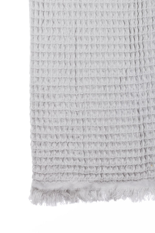 Waffle Pearl Grey Turkish Towels