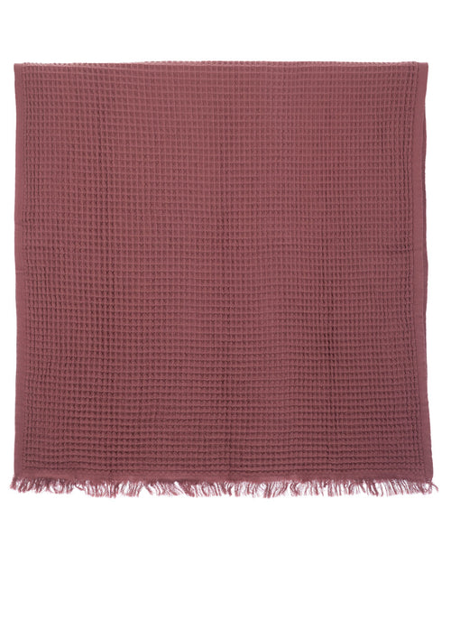 Waffle Maroon Turkish Towels