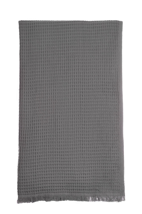 Waffle Charcoal Turkish Towels