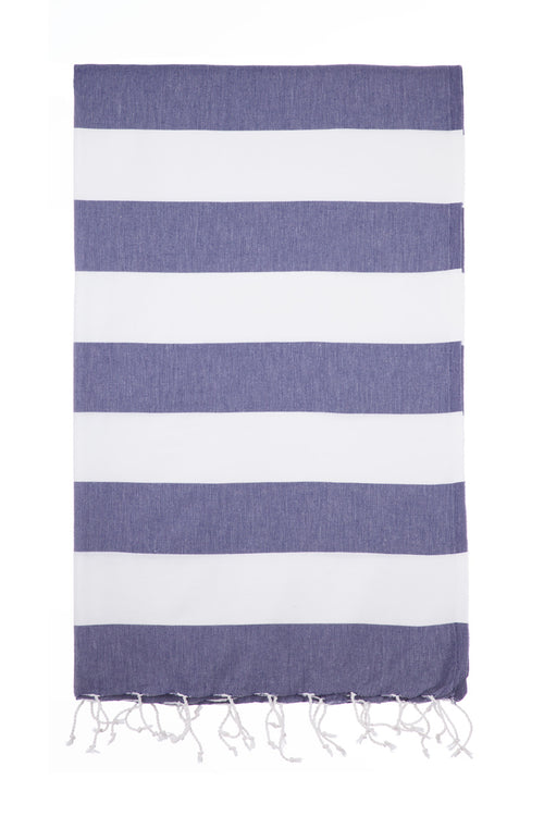 Turkish Towel Co Navy & White 100% Cotton Buy Turkish Towel Online