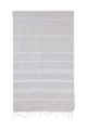 Turkish Towel Co Silver Grey 100% Cotton Turkish Towel