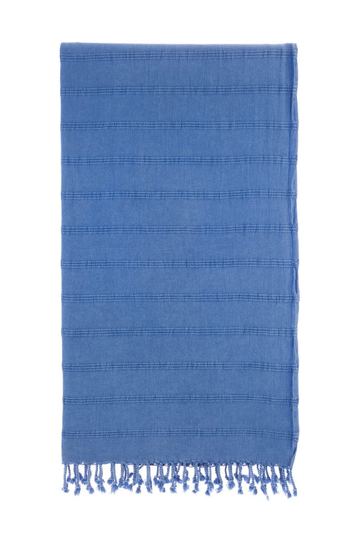 Stonewash Blue Turkish Towel 100% Cotton Stone Wash Turkish Towel Co