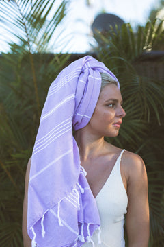 Purple Turkish Towels 100% Cotton Beach Towels